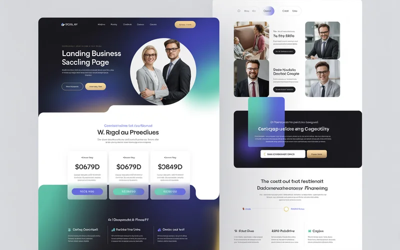 Professional SaaS landing page example featuring conversion-optimised design, clear value proposition, and integrated CRM tracking resulting in 340% conversion boost